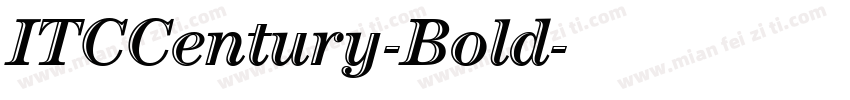 ITCCentury-Bold字体转换