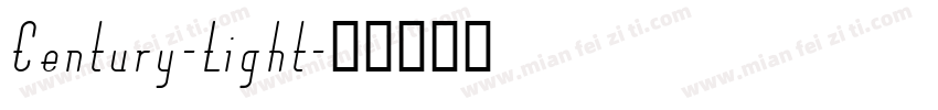 Century-Light字体转换
