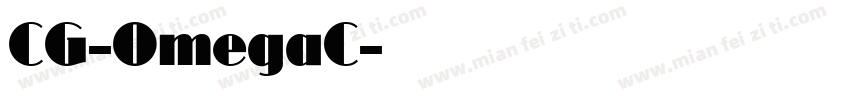 CG-OmegaC字体转换