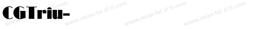 CGTriu字体转换