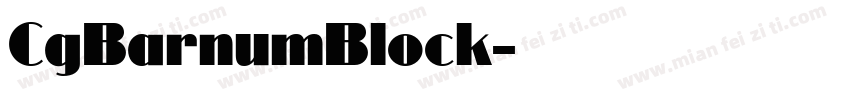 CgBarnumBlock字体转换
