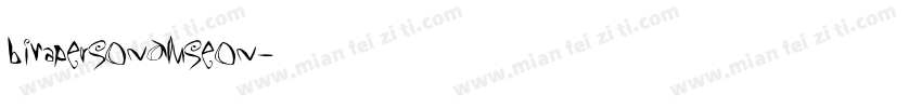 BiraPERSONALUSEON字体转换