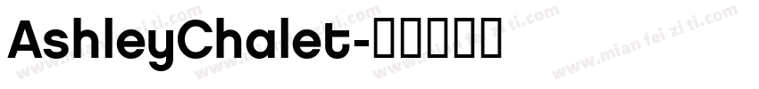 AshleyChalet字体转换