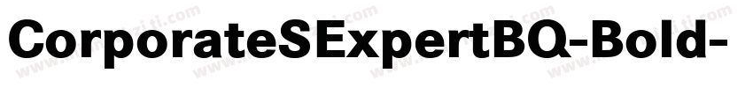 CorporateSExpertBQ-Bold字体转换