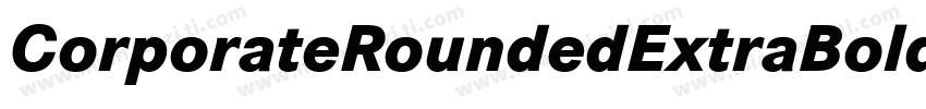 CorporateRoundedExtraBoldRegularSWF字体转换