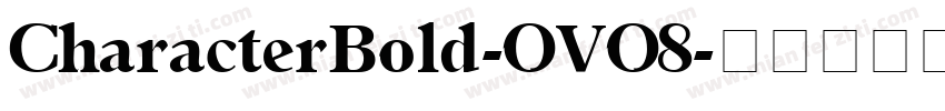 CharacterBold-OVO8字体转换