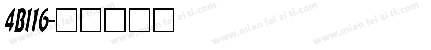 4B116字体转换