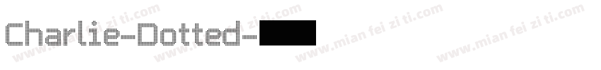 Charlie-Dotted字体转换