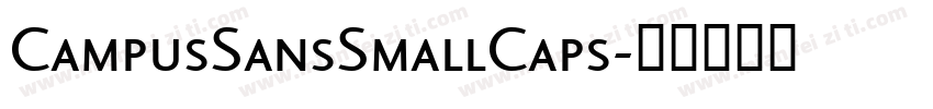 CampusSansSmallCaps字体转换