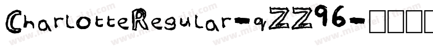 CharlotteRegular-qZZ96字体转换