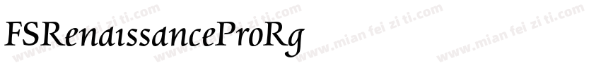 FSRenaissanceProRg字体转换