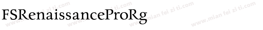 FSRenaissanceProRg字体转换