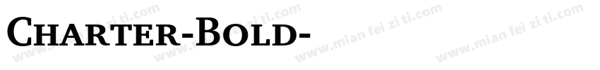Charter-Bold字体转换