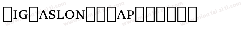 BigCaslon-SCap字体转换