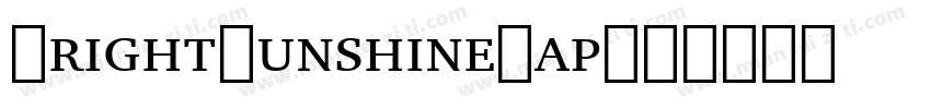 BrightSunshineCap字体转换