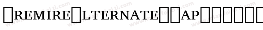 PremireAlternateSCap字体转换