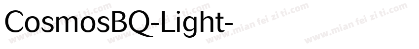 CosmosBQ-Light字体转换