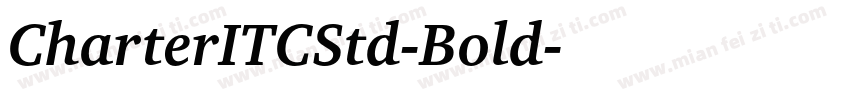 CharterITCStd-Bold字体转换
