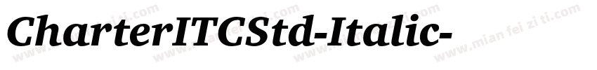 CharterITCStd-Italic字体转换