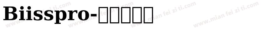 Biisspro字体转换