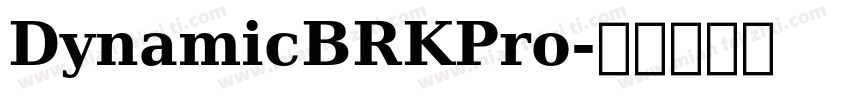 DynamicBRKPro字体转换