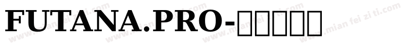 FUTANA.PRO字体转换