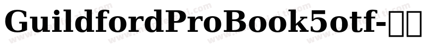 GuildfordProBook5otf字体转换