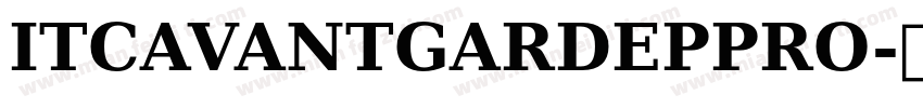 ITCAVANTGARDEPPRO字体转换