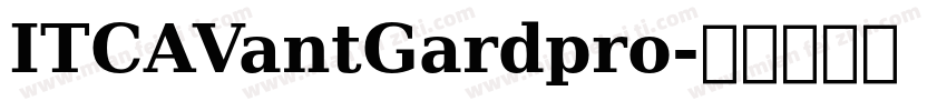 ITCAVantGardpro字体转换