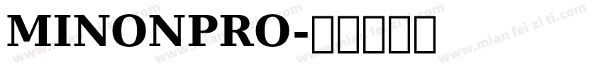 MINONPRO字体转换