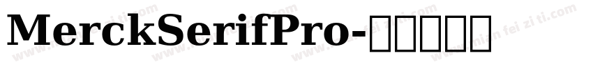 MerckSerifPro字体转换