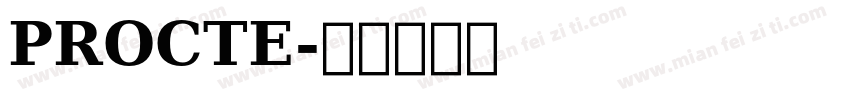 PROCTE字体转换