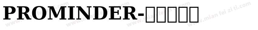 PROMINDER字体转换