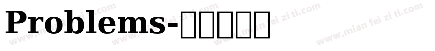 Problems字体转换