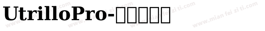 UtrilloPro字体转换