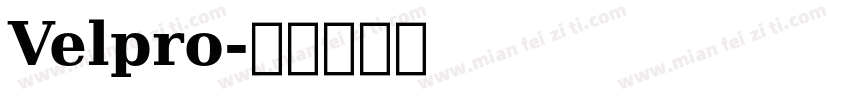 Velpro字体转换