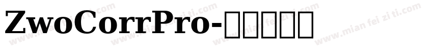 ZwoCorrPro字体转换