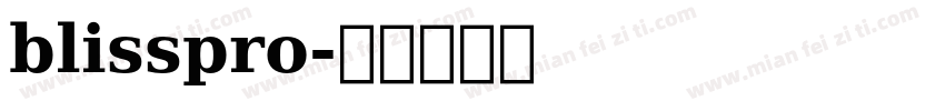 blisspro字体转换