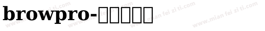 browpro字体转换