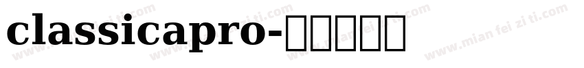 classicapro字体转换