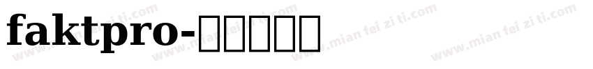 faktpro字体转换
