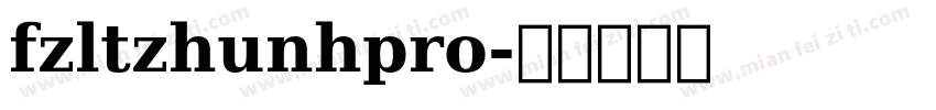 fzltzhunhpro字体转换