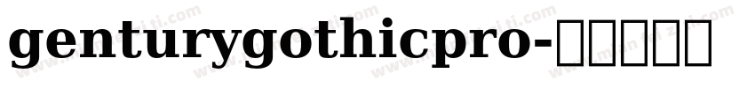 genturygothicpro字体转换
