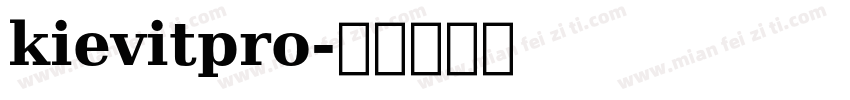 kievitpro字体转换