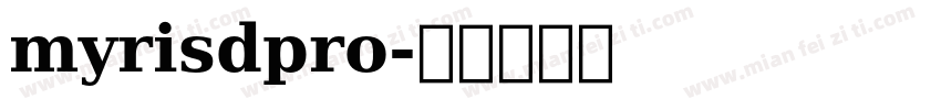 myrisdpro字体转换