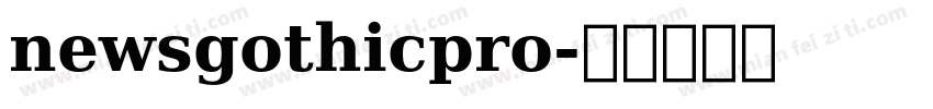 newsgothicpro字体转换