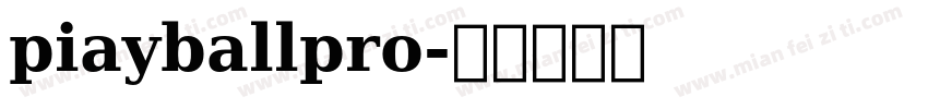 piayballpro字体转换