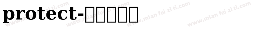 protect字体转换