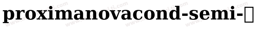 proximanovacond-semi字体转换