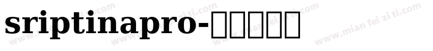 sriptinapro字体转换